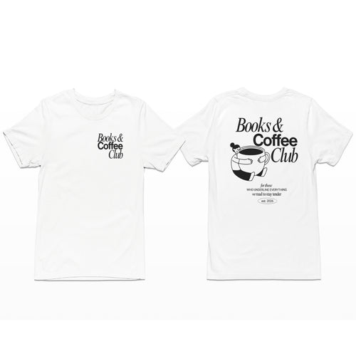 Books & Coffee Club Personalisable Premium T-Shirt