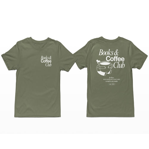 Books & Coffee Club Personalisable Premium T-Shirt