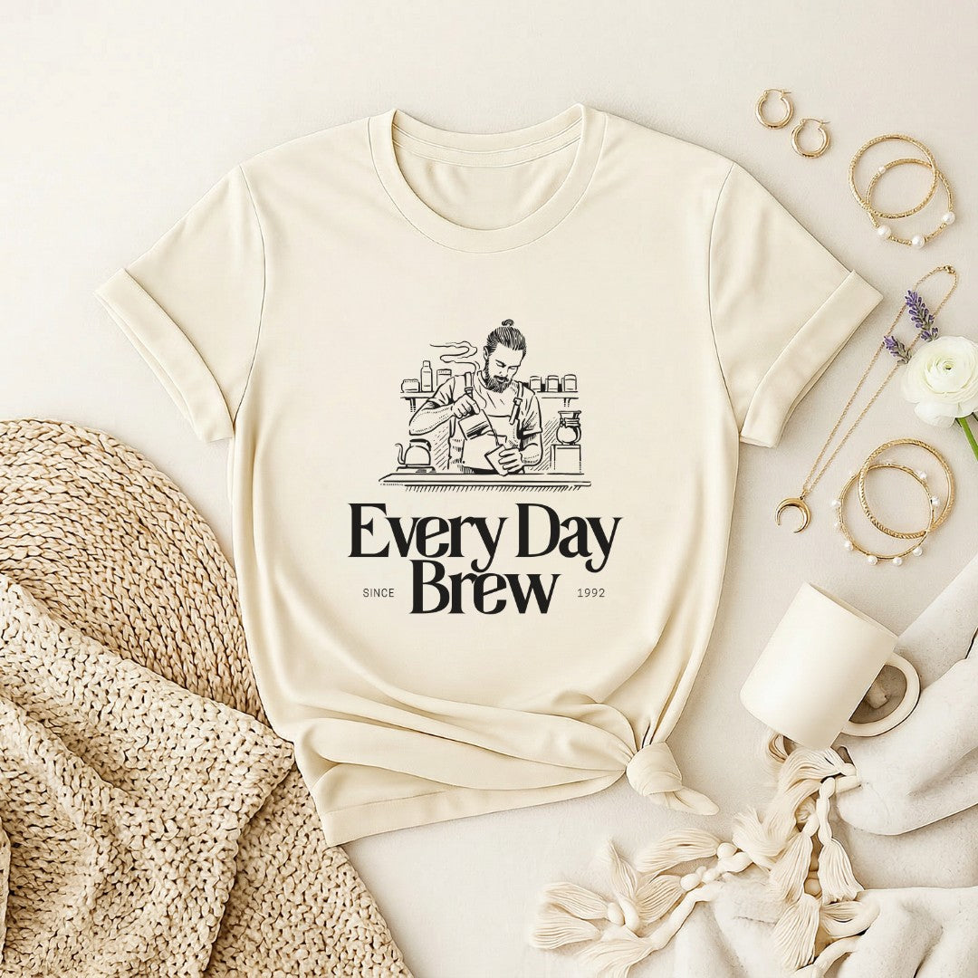 Every Day Brew Personalisable Premium T-Shirt