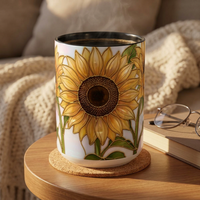 Sunflower Stained Glass Mug