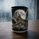 Midnight Wolf Stained Glass Style Mug