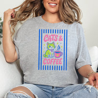 Cats & Coffee Premium Tshirt