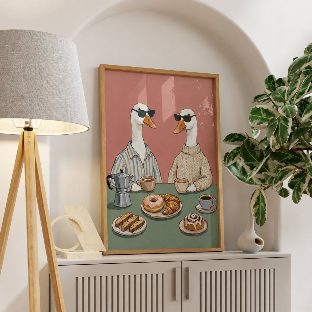 Goose Coffee Date Poster