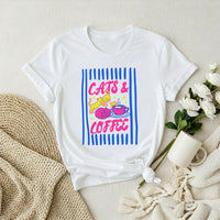 Cats & Coffee Chaos Premium Tshirt