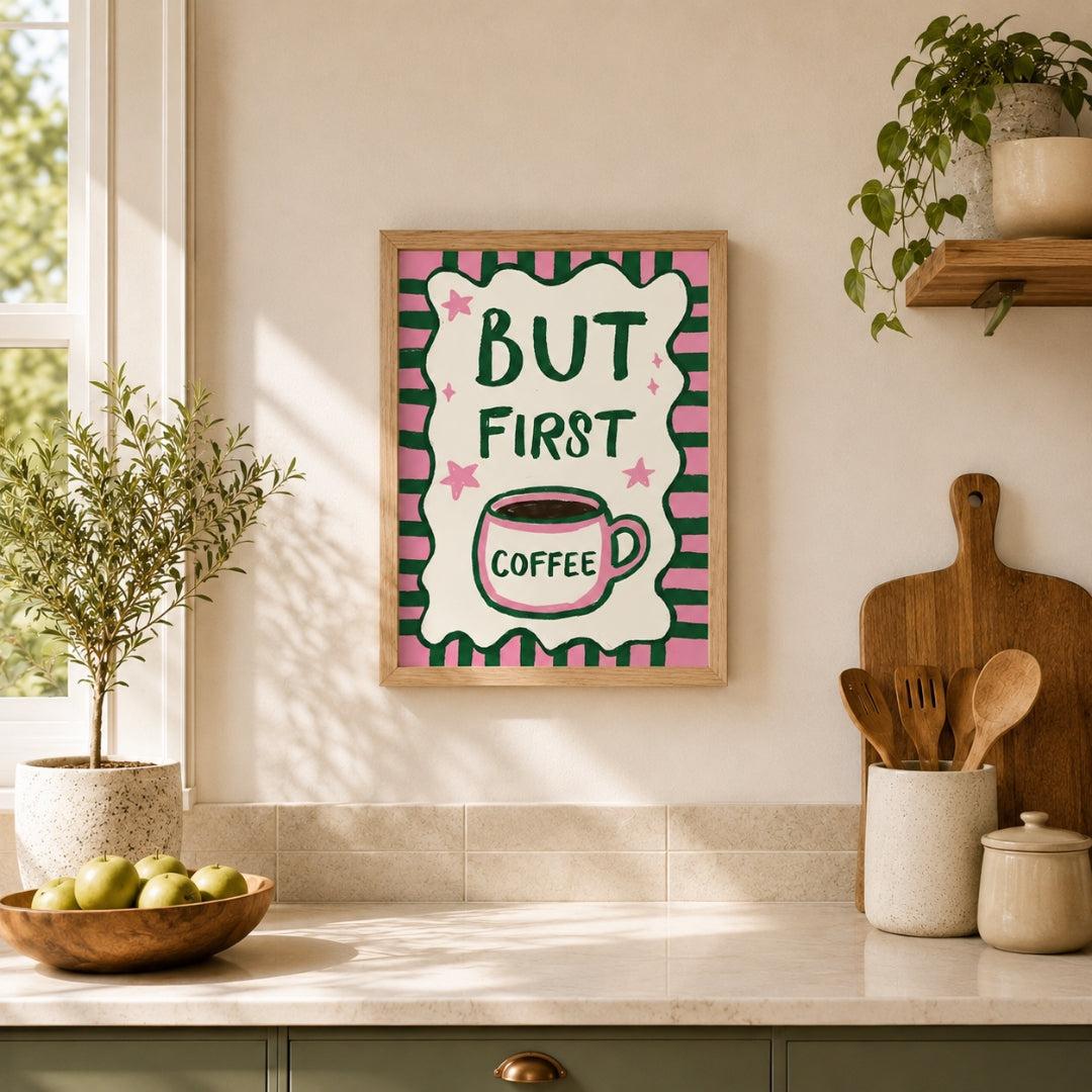 But First Coffee Poster
