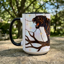 Midnight Tiger Stained Glass Style Mug