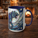 Sapphire Tiger Stained Glass Style Mug
