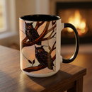 Dusk Owl Stained Glass Style Mug