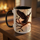 Dusk Owl Stained Glass Style Mug