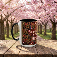 Sakura Peacock Stained Glass Style Mug