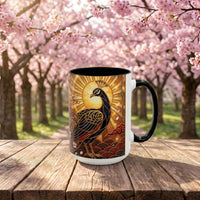 Sakura Peacock Stained Glass Style Mug
