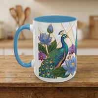 Garden Peacock Stained Glass Style Mug
