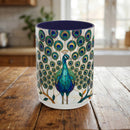 Classic Peacock Stained Glass Style Mug