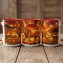 Savannah Lion Stained Glass Style Mug