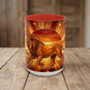 Savannah Lion Stained Glass Style Mug