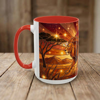 Savannah Lion Stained Glass Style Mug