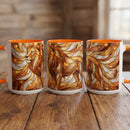Amber Lion Stained Glass Style Mug