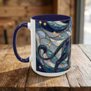 Sapphire Lion Stained Glass Style Mug
