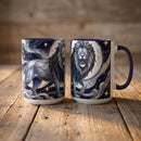 Celestial Lion Stained Glass Style Mug