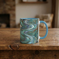 Forest Wolf Stained Glass Style Mug