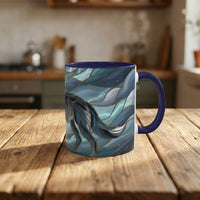 Storm Wolf Stained Glass Style Mug