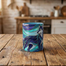 Celestial Wolf Stained Glass Style Mug