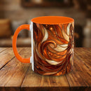 Ember Wolf Stained Glass Style Mug