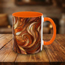 Ember Wolf Stained Glass Style Mug