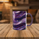 Amethyst Wolf Stained Glass Style Mug