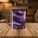 Amethyst Wolf Stained Glass Style Mug
