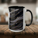 Night Wolf Stained Glass Style Mug