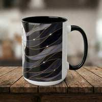 Night Wolf Stained Glass Style Mug