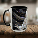 Night Wolf Stained Glass Style Mug