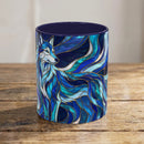 Cobalt Wolf Stained Glass Style Mug