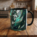 Teal Green Stained Glass Style Mug