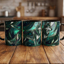 Teal Green Stained Glass Style Mug