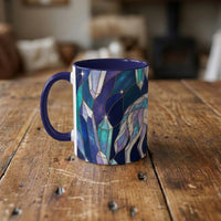 Crystal Wolf Stained Glass Style Mug