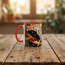 Sakura Wolf Stained Glass Style Mug