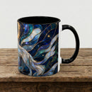 Moonlit Howl Wolf Stained Glass Style Mug