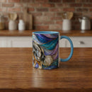 Celestial Australian Shepherd Stained Glass Style Mug