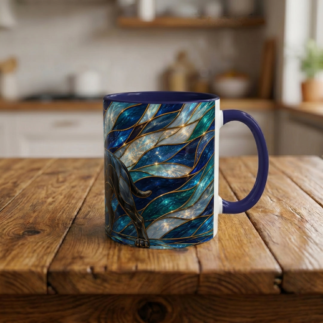 Celestial Cane Corso Stained Glass Style Mug