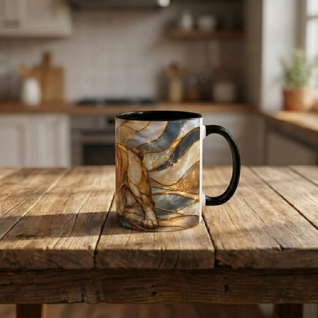Regal Bulldog Stained Glass Style Mug