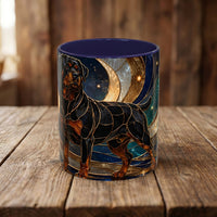 Warm Glow Rottweiler Stained Glass Style Mug