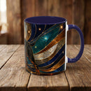 Warm Glow Rottweiler Stained Glass Style Mug