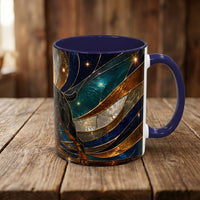 Warm Glow Rottweiler Stained Glass Style Mug