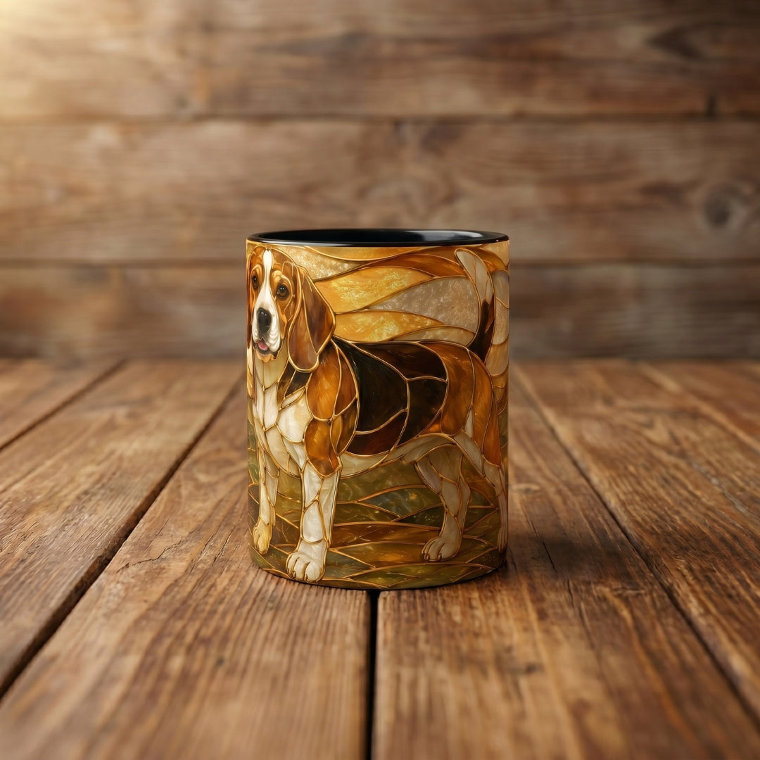 Blossom Beagle Stained Glass Style Mug