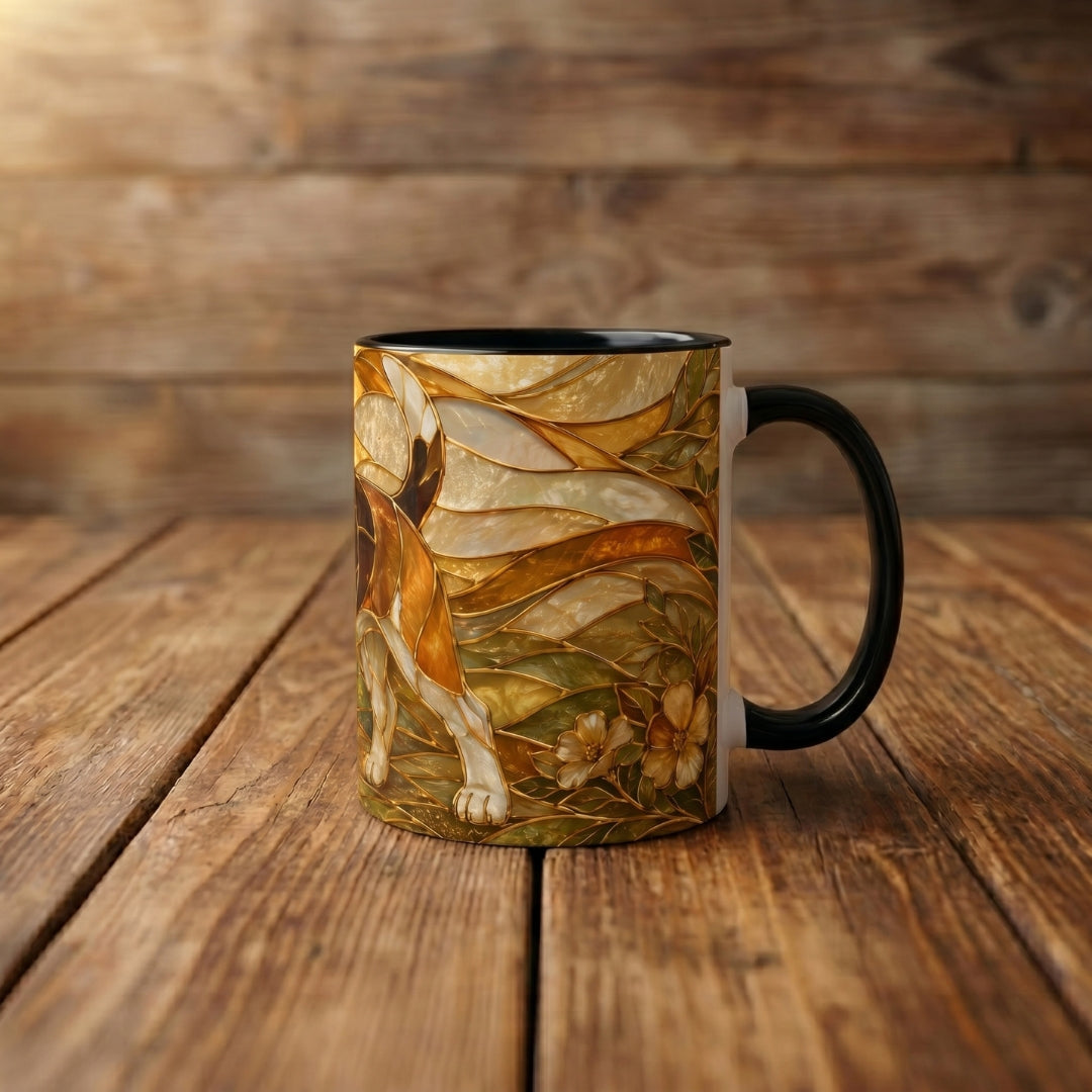 Blossom Beagle Stained Glass Style Mug