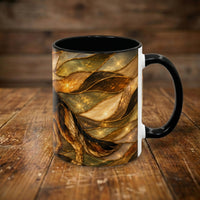 Golden German Shepherd Stained Glass Style Mug