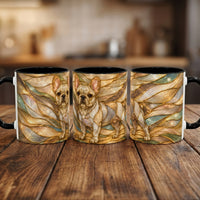 Golden Glow French Bulldog Stained Glass Style Mug