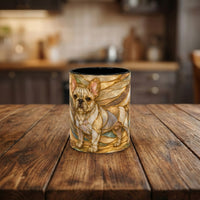 Golden Glow French Bulldog Stained Glass Style Mug